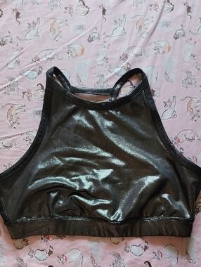 JoyLab XXL Sports Bra Metallic Silver And Mesh